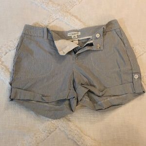 Banana Republic, Martin fit shorts, blue and white stripe
